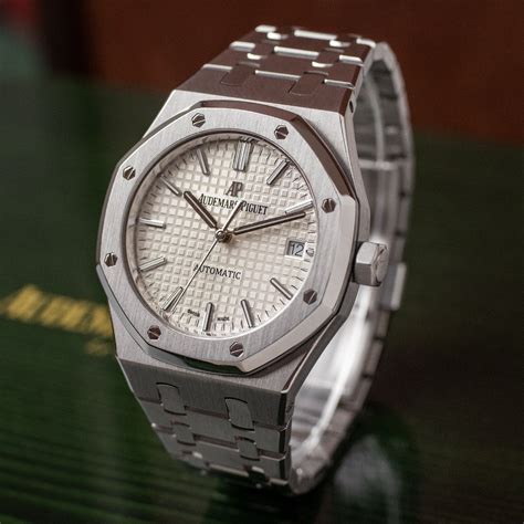 audemars piguet royal oak white face|audemars piguet royal oak women.